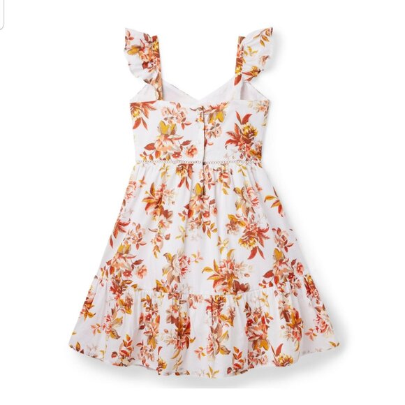Janie and Jack White Pleated Sundress Sleeveless Little Girl Size 8 (C7) - Picture 4 of 15